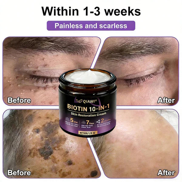 Made and Shipped from USA ✨QIAWI® Biotin 10-in-1 Skin Restoration Cream 🍀