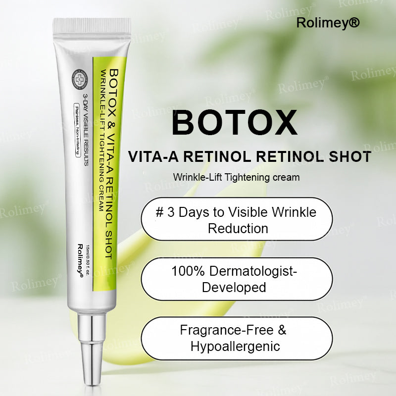 👨‍⚕️Clinically tested collagen repair system 🎁Botox & Vita-A Retinol Shot Wrinkle-Lift Tightening cream - Last Day Promotion 70% OFF