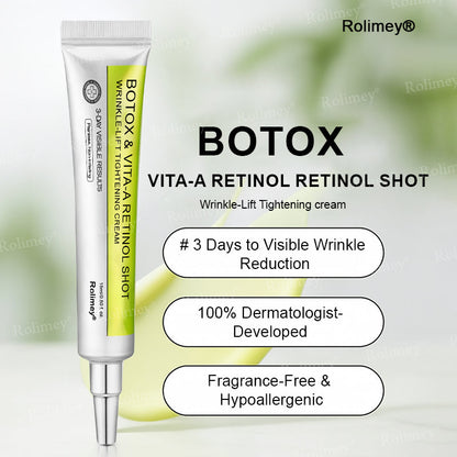 👨‍⚕️Clinically tested collagen repair system 🎁Botox & Vita-A Retinol Shot Wrinkle-Lift Tightening cream - Last Day Promotion 70% OFF