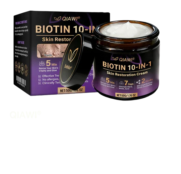 Made and Shipped from USA ✨QIAWI® Biotin 10-in-1 Skin Restoration Cream 🍀