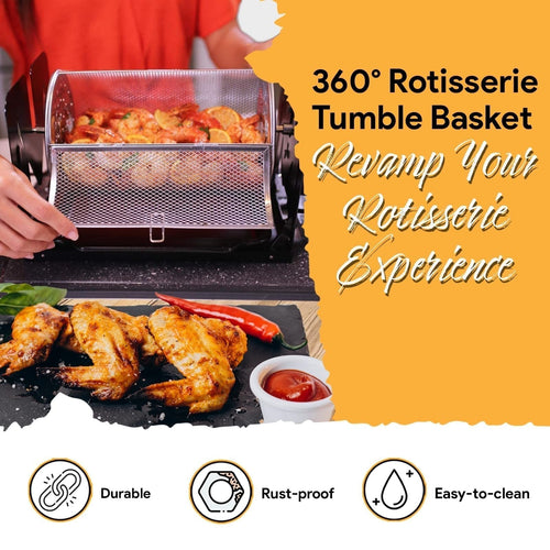 🎁 Warehouse Clearance🏆 10,000 Sold This Week✨Ultimate Rotisserie Grilling Bundle | Versatile, Eco-Friendly Outdoor & Kitchen Cooking