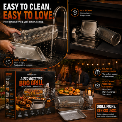 𝐎𝐟𝐟𝐢𝐜𝐢𝐚𝐥 𝐁𝐫𝐚𝐧𝐝 𝐒𝐭𝐨𝐫𝐞🔥3,155 sold in last 24 hours🔥 Automatic Rotating BBQ Grill Rack