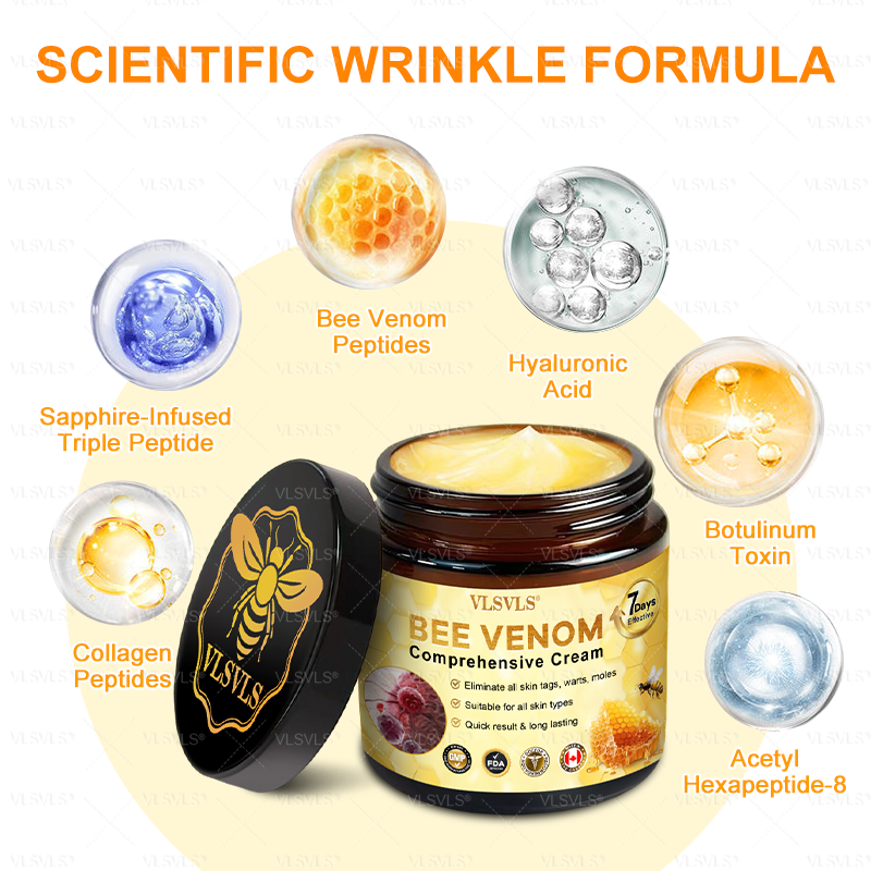 VLSVLS® Bee Venom Comprehensive Cream  👑👑👑LAST DAY 80% OFF (Sagging Skin, Fine Lines, Loss of Firmness, Flat Bust, Drooping Hips, and More💎)