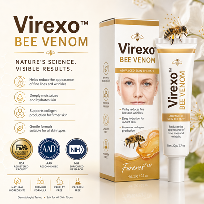 👨‍⚕️Clinically tested collagen repair system🎁 Bee Venom Wrinkle Removal Cream
